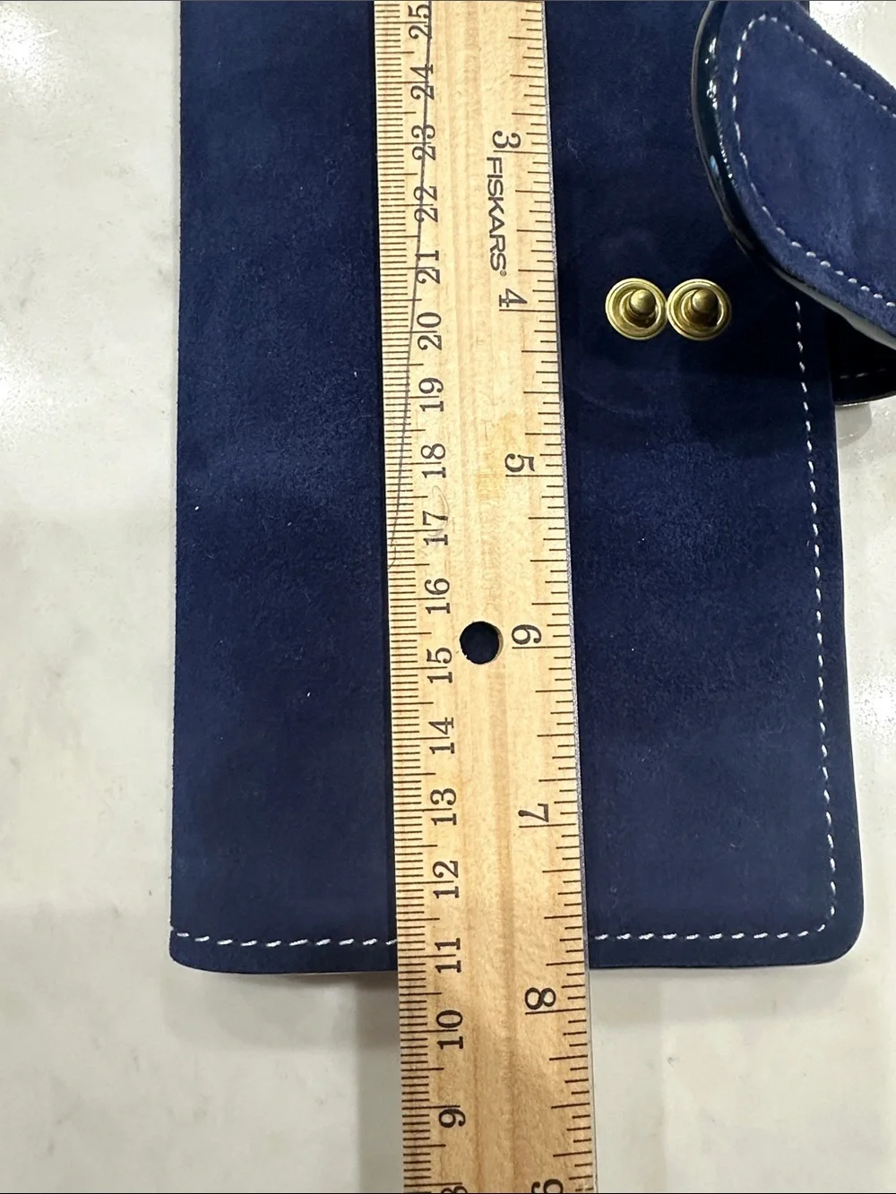 Navy Suede Hobonichi weeks and weeks mega planner cover